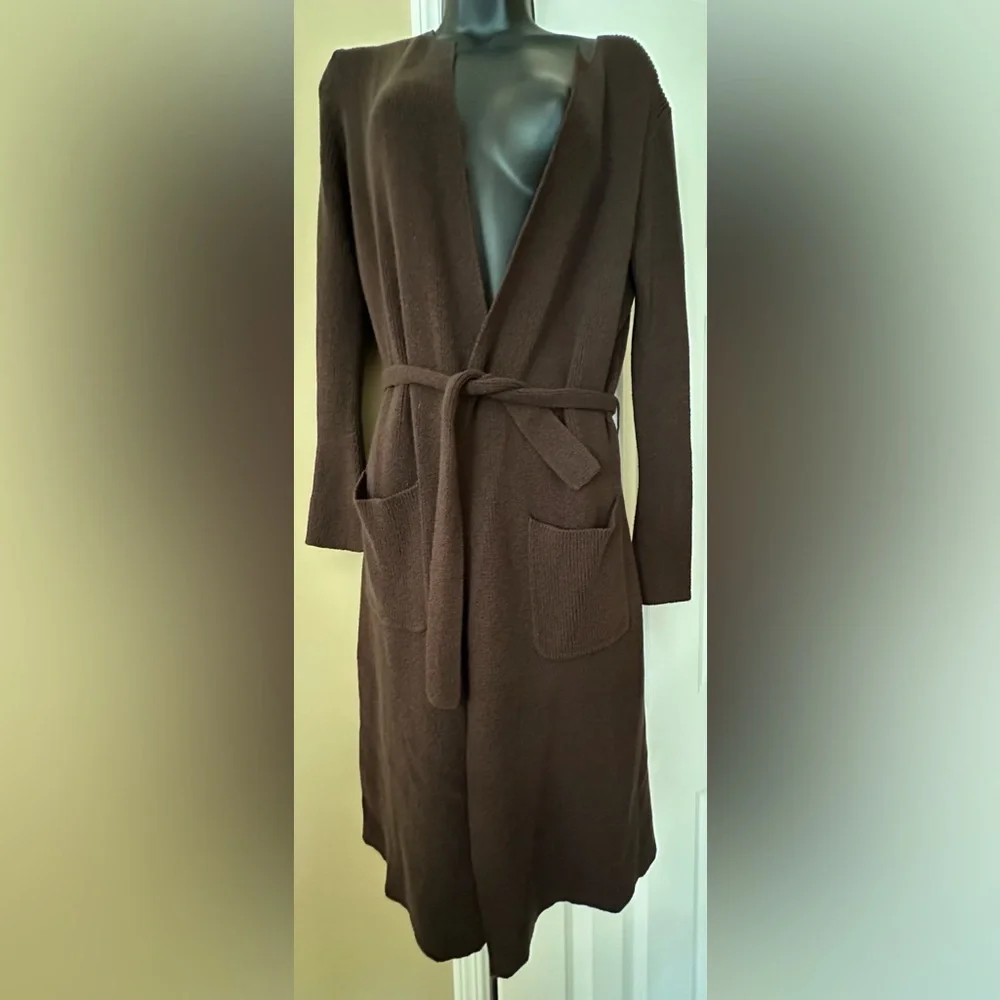 Max Studio rich brown textured knit wrap - Picture 8 of 12